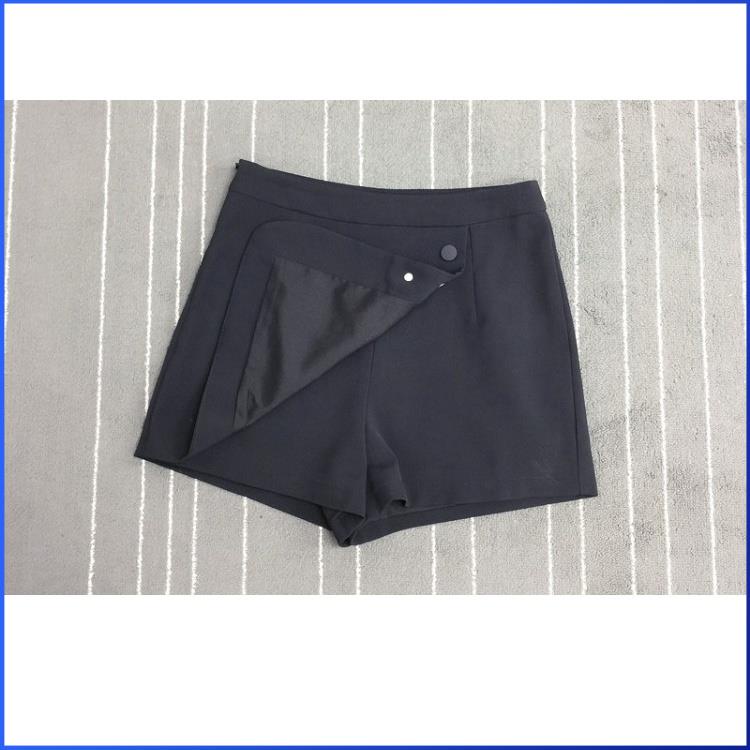 Quần Giả Váy COVAS Quần Đùi Giả Váy Cạp Cao Vạt Chéo Màu Đen Tuyết Mưa Khuy Nút Đẹp Z024 | BigBuy360 - bigbuy360.vn