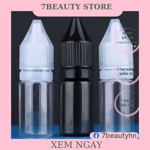 Lọ nhựa 10ml chiết mực xăm