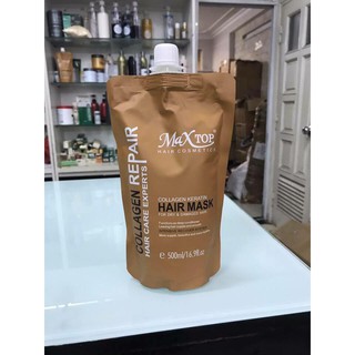 Hấp phục hồi tóc collagen 1 phút MAXTOP 500ml