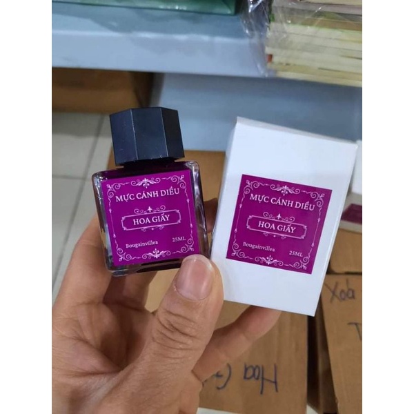 Mực cánh diều nhập khẩu nhanh khô lọ 25ml - 3 màu xanh/đen/tím