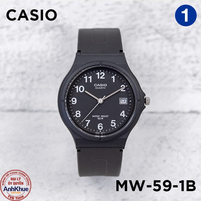 Đồng hồ unisex dây nhựa Casio Standard chính hãng Anh Khuê MW-59 Series