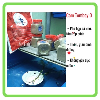 Cám Tomboy0- Hạt mịn-Thức ăn cho cá 7 màu, guppy, betta, tôm tép cảnh, cá con, cá nhỏ - Mr Fish