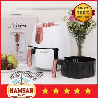 Nồi chiên không dầu DIO BACCO Hàn Quốc 7L - 2 trong 1 - 1800W