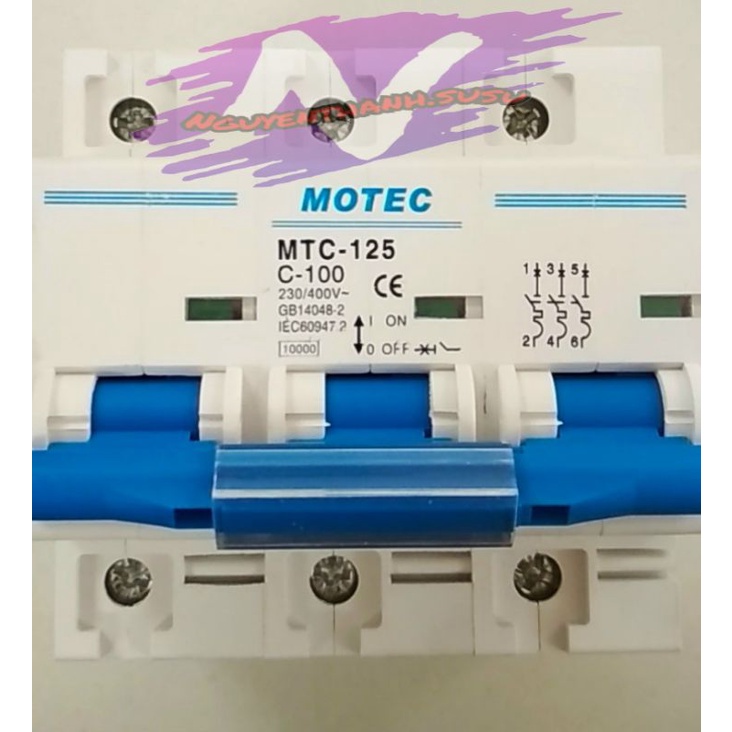 Mcb 3pha trắng motec 3 tép trắng 3pha