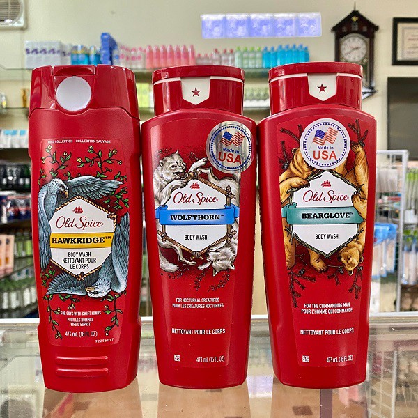 Sữa tắm Nam Old Spice Body Wash 473ml hương thơm Nam tính, sảng khoái, khử mùi, sạch bụi bẩn và dưỡng ẩm da