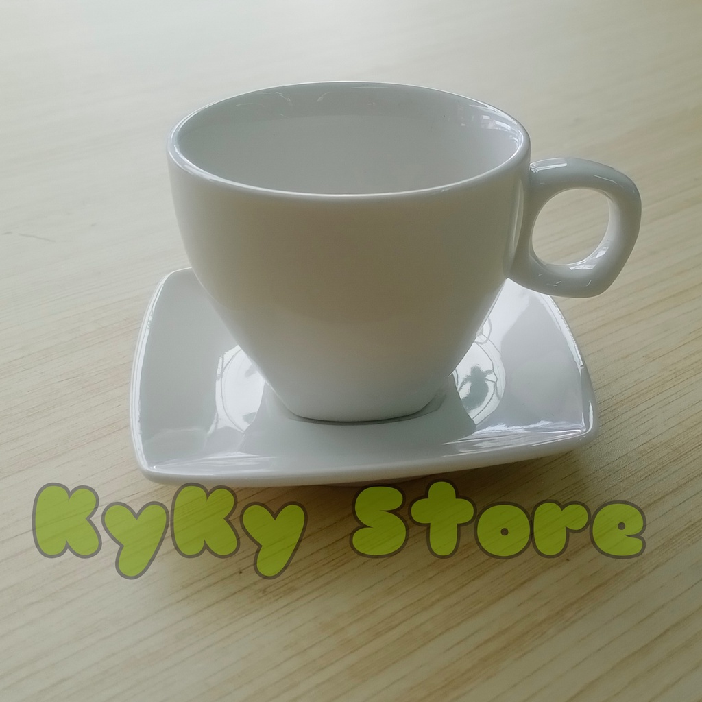 Ly Sứ Uống Cà Phê Espreso Espresso Màu Trắng