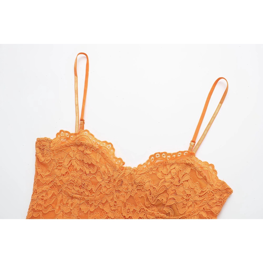 Made in Morocco - Áo Zara Hai Dây corset ren nhiều màu AL10CSG32N8