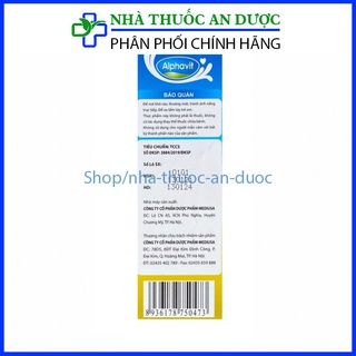 Siro Alphavit Calcium Nano d3 bổ sung canxi giúp bé cao khỏe ăn ngủ ngon hộp 20 ống x 10ml