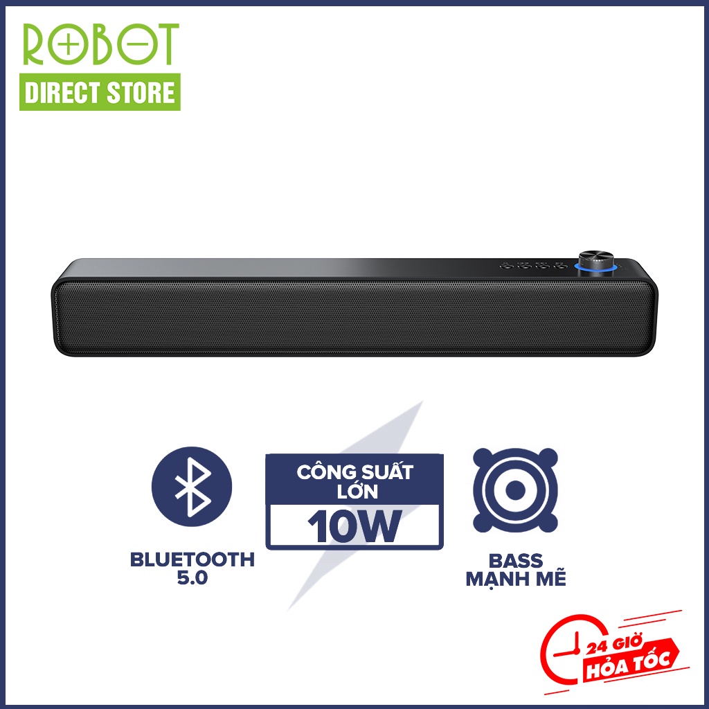 Loa thanh soundbar bluetooth Robot RB480 Robot Direct Store để bàn công suất 10W pin 1200mAh bass mạnh siêu trầm