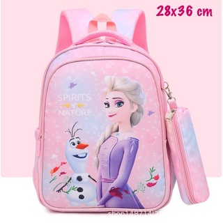 Balo đi học tiểu học cho bé hình Elsa hồng