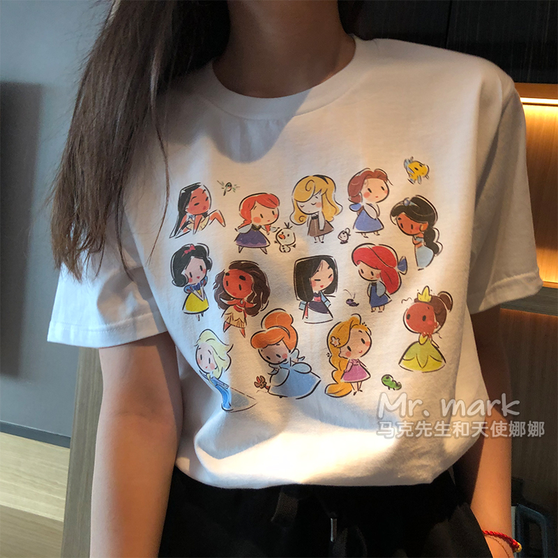 Áo Thun Nữ Tay Ngắn In Họa Tiết Thời Trang