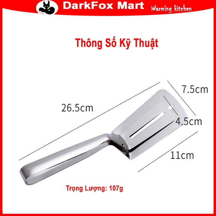 Kẹp Nướng Chiên Dầu Thực Phẩm Đa Năng Inox 304 Cao Cấp Darkfox