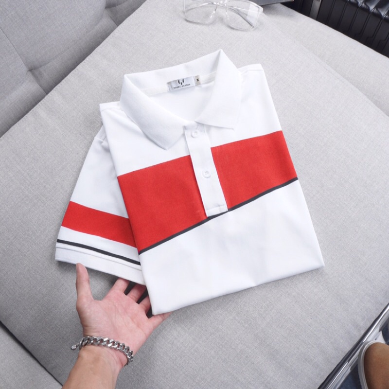 Áo thun polo Marc Color kẻ sọc phối màu độc đáo ASTD156