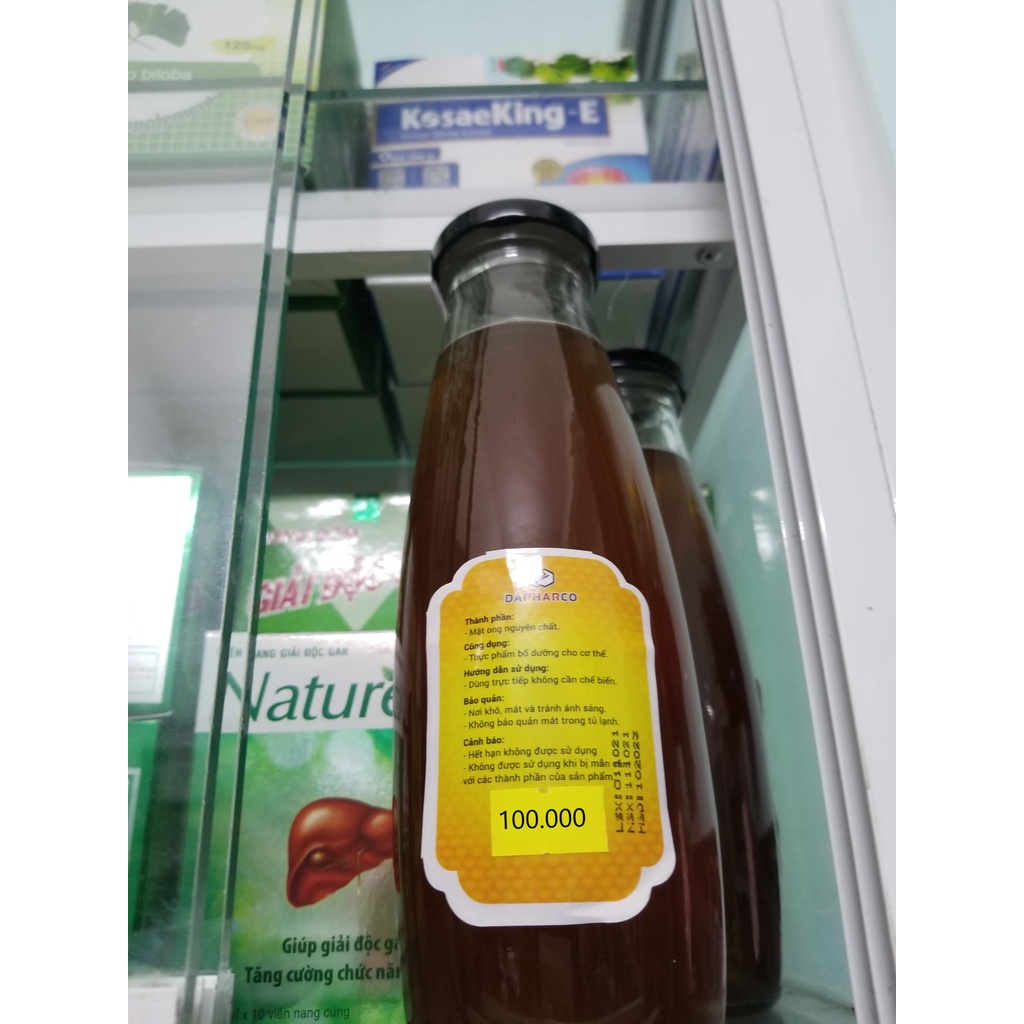 Mật ong nguyên chất Dapharco 500ml ✅Phân phối bởi Nhà thuốc