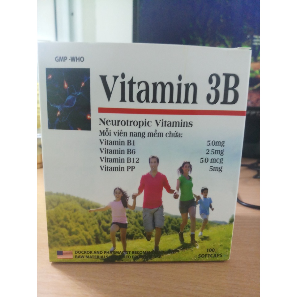 VITAMIN 3B  -Hạn dùng: 2024- Giúp bổ dây thần kinh, đỡ đau mỏi người, cải thiện tiêu hóa