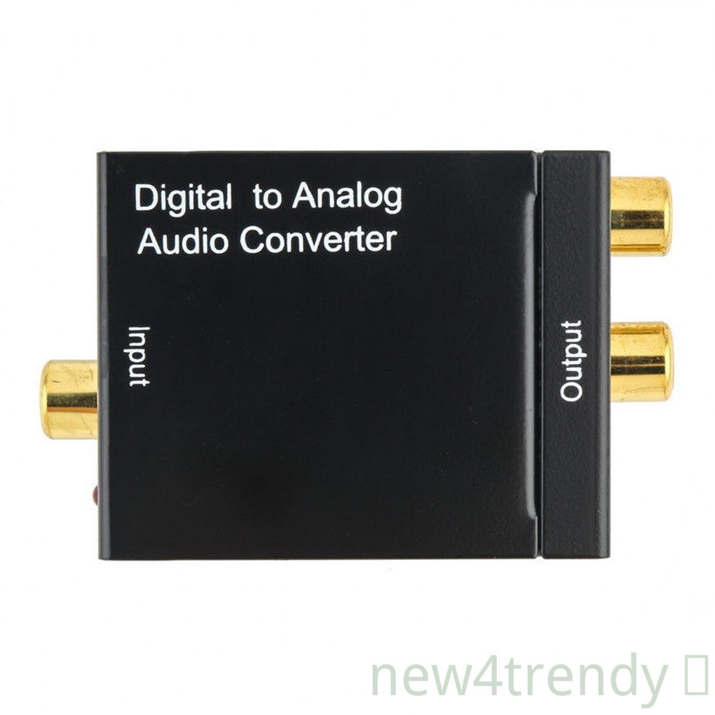 NEW.. Optical Coaxial Toslink Digital To Analog Audio Converter Adapter RCA L/R 3.5mm Output Port