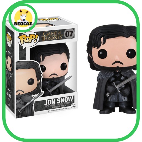 [Ship Hỏa Tốc][Full Box] [Tặng Hộp Bảo Vệ] Mô hình Funko Jon Snow Game of Thrones Trò Chơi Vương Quyền GOT No.07