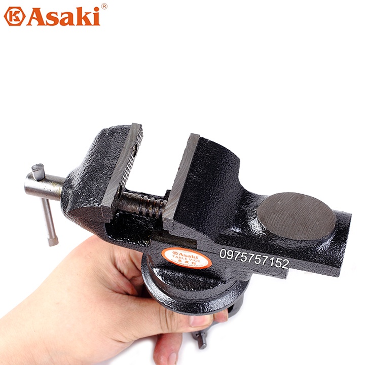 Ê tô kẹp bàn đa năng mâm xoay 360° hãng Asaki AK-6276 AK-6275 - Êtô kẹp bàn, cố định các chi tiết cần gia công