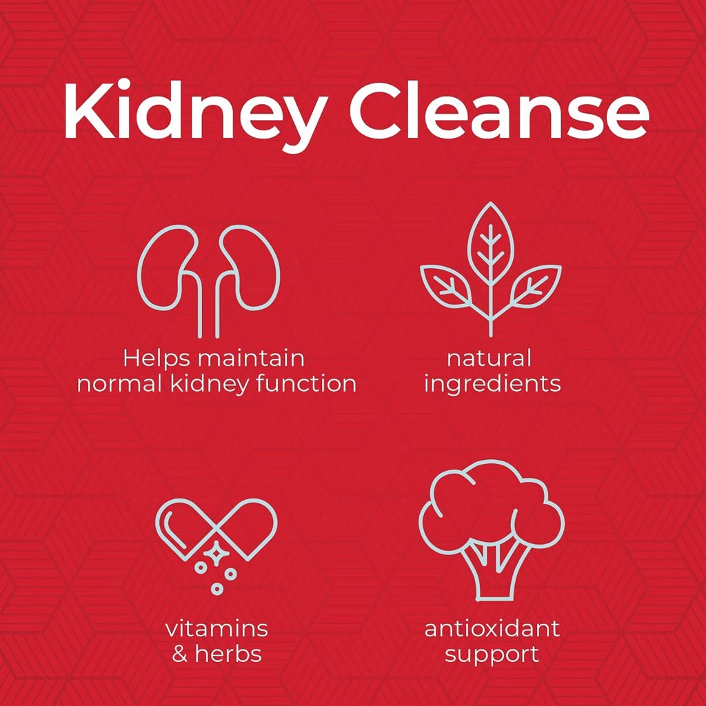 Health Plus Kidney Cleanse 60 viên - Thải độc, thanh lọc thận