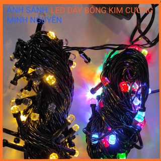 Đèn led chớp nháy dây bóng kim cương trang trí 10M cắm điện