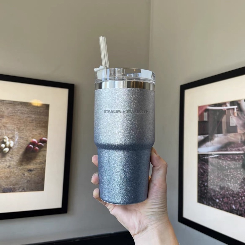 Ly giữ nhiệt Stanley x Starbucks kim tuyến Ombre xanh Dung tích 590ml 20oz