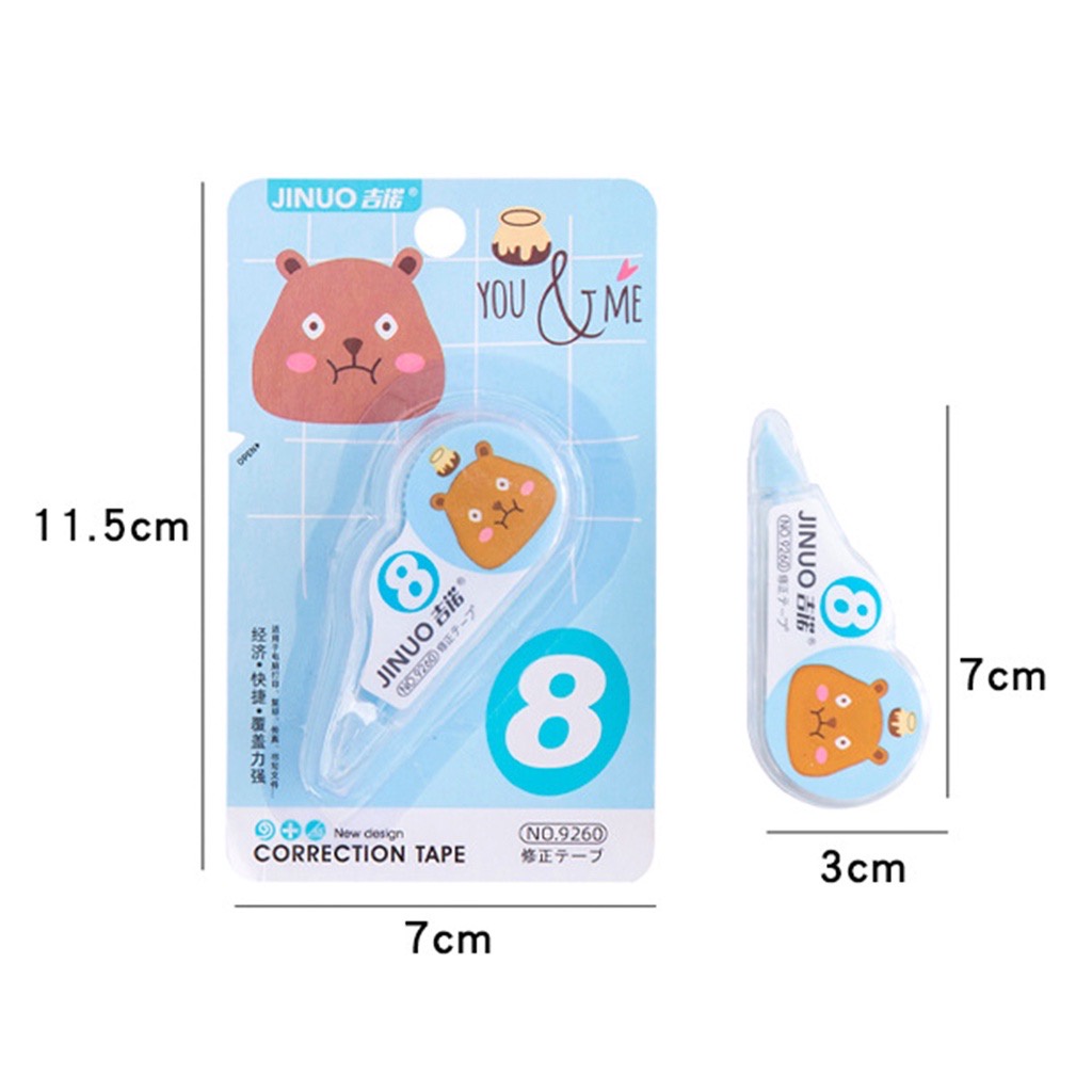 Bút Xóa Kéo Hình Động Vật Hoạt Hình Xinh Xắn