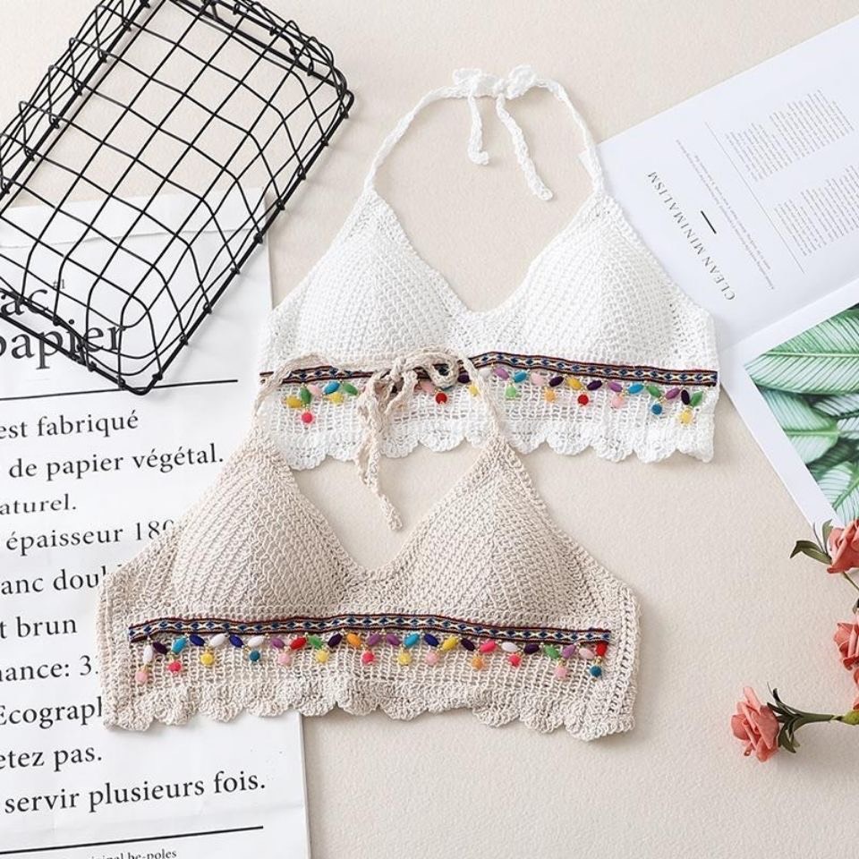 Set Ren Bikini Đi Biển 3 Món Sexy Bán Rời Theo Phân Loại Bộ Ren Đi Biển Bikini Đi biển br10