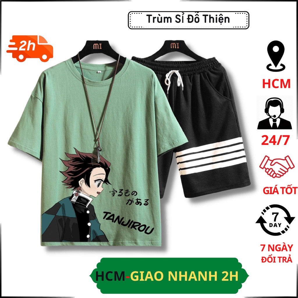 ĐỒ BỘ NAM MẪU MỚI  FREESHIP  BỘ THỂ THAO NAM NỮ TANJIROU MẶC NHÀ TẬP GYM PHONG CÁCH NĂNG ĐỘNG TRẺ TRUNG mẫu mới CHP