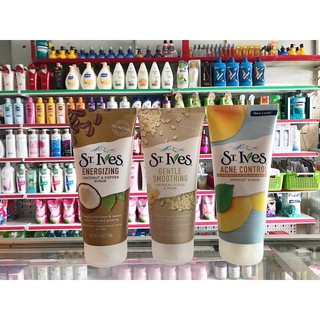 Sữa rửa mặt tẩy da chết st.ives 170g đủ loại
