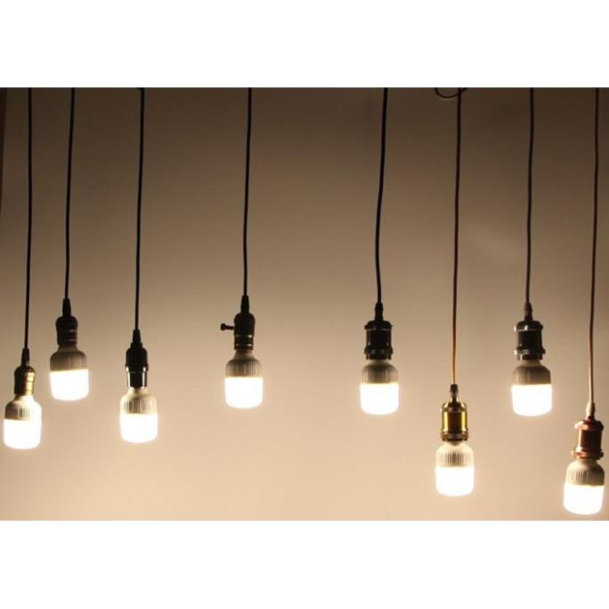 Bộ 3 dây đèn thả cổ điển bóng đèn led búp trụ trang trí 5w