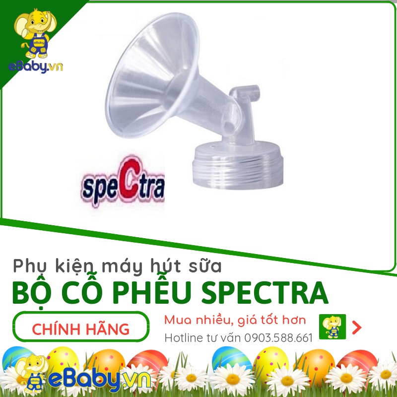 Bộ Phụ Kiện Máy Hút Sữa Spectra Một Bên | Trọn bộ phụ kiện cho máy vắt sữa Spectra Q, M, Dew,9S, 9plus, S1, S2, M1, M2