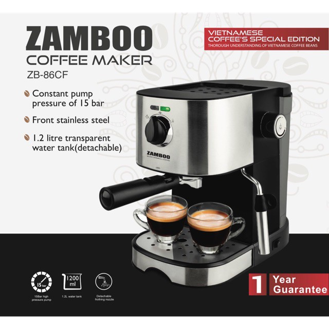 Máy pha cà phê Espresso Zamboo ZB-86CF