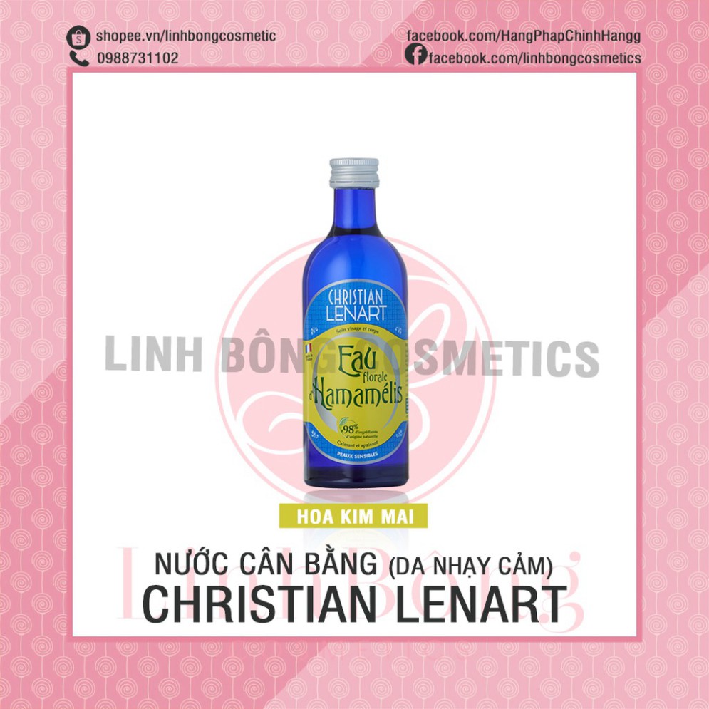 NƯỚC CÂN BẰNG DA TONER CHRISTIAN LENART HỮU CƠ NỘI ĐỊA PHÁP CHO CÁC LOẠI DA