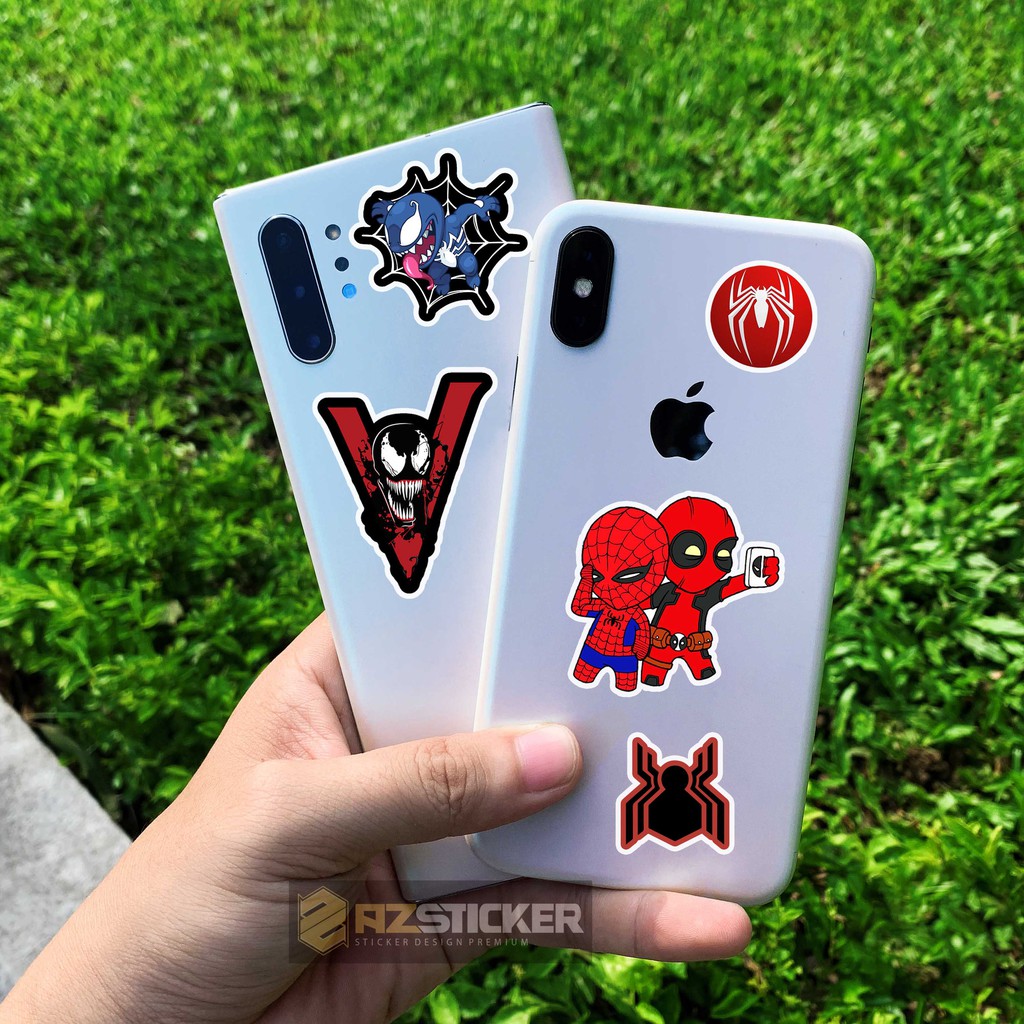 [Set 100+] Sticker Spider Man - Người Nhện | Dán Nón Bảo Hiêm, Điện Thoại, Laptop, Bình Nước...Chống Nước, Chống Bay Màu