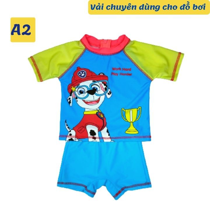 Đồ bơi cho bé trai -gái hình chó cứu hộ 10-39kg - độ co giãn cực tốt- Tomchuakids