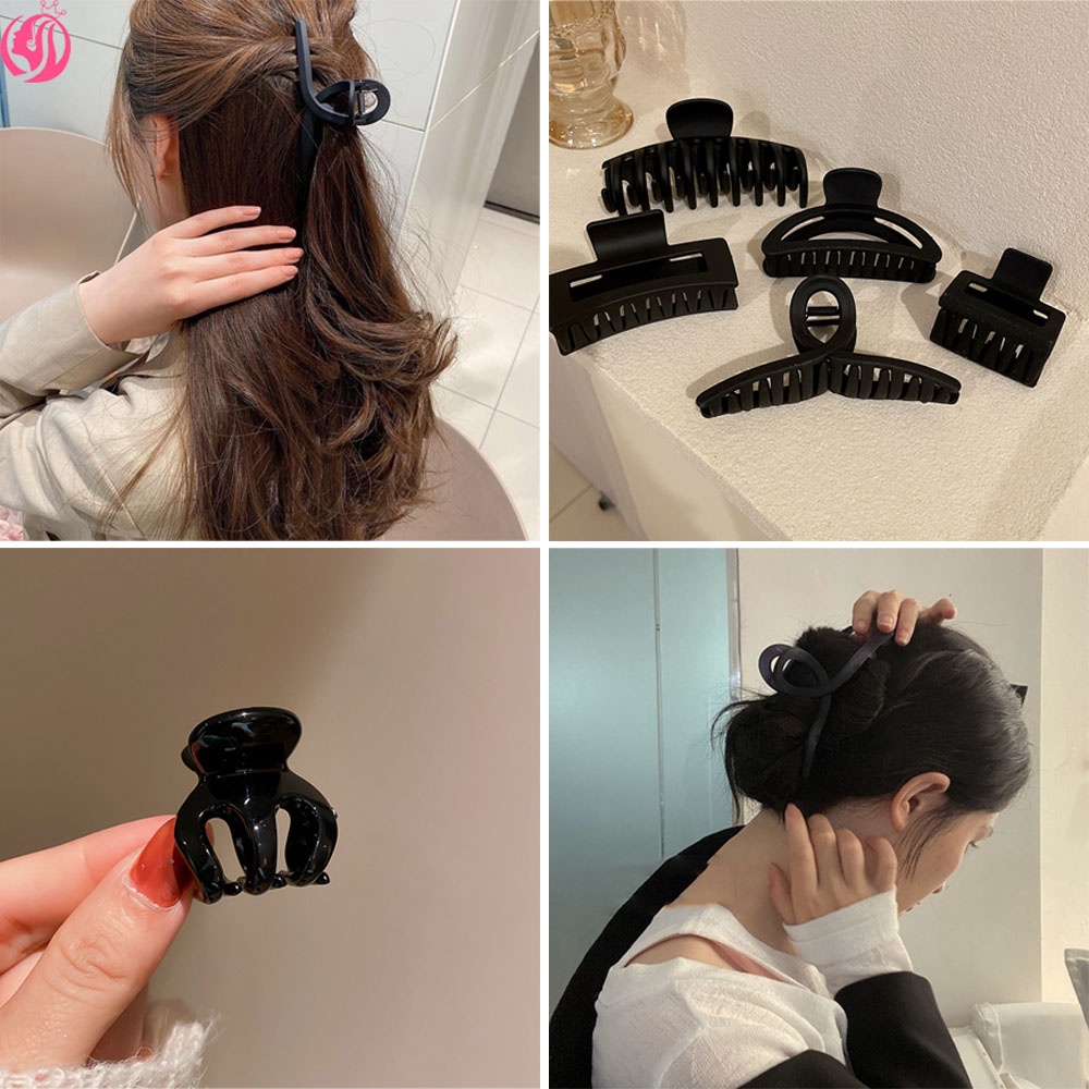 Kẹp tóc màu đen thời trang dành cho nữ