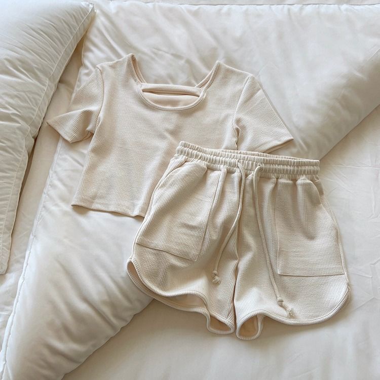 Set Đồ Thể Thao Ngắn Tay Form Rộng Thời Trang Dành Cho Nữ