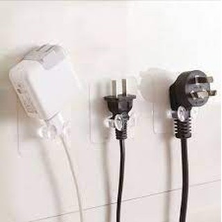 COMBO 10 Móc dán tường giữ dây điện, phích cắm, kẹp dây điện