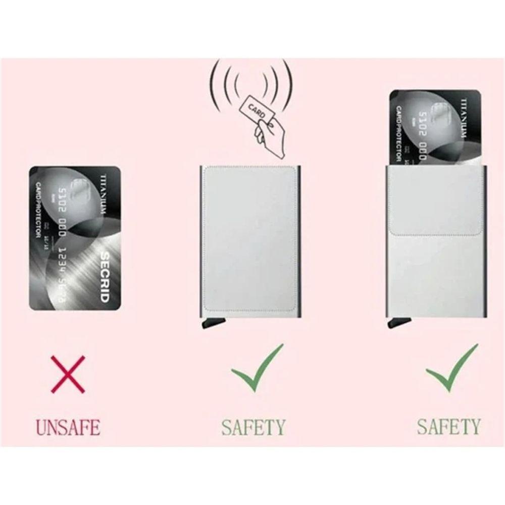 FOREVER Ví Đựng Thẻ RFID Bằng Kim Loại Chất Lượng Cao