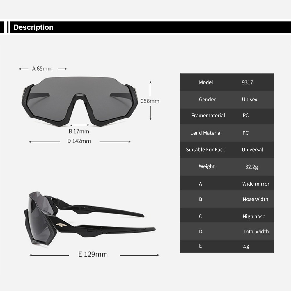 AIELBRO Kính Mát SSXS0194 Chống Tia Uv Tiện Dụng Khi Đi Xe Đạp