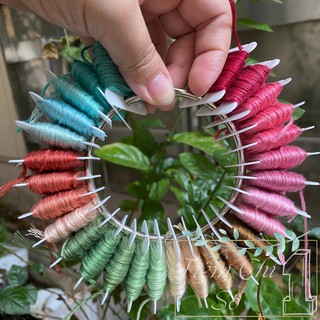 Set 50 Thẻ Nhựa Thẻ Giấy Bobbin Quấn Chỉ