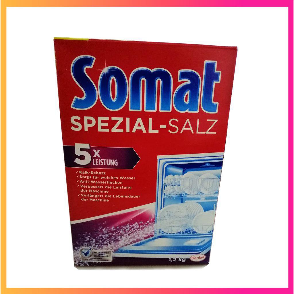 Muối rửa bát Somat 2.4kg làm mềm nước cho máy rửa chén bát