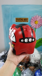 Heo đất handmade - xe ôtô