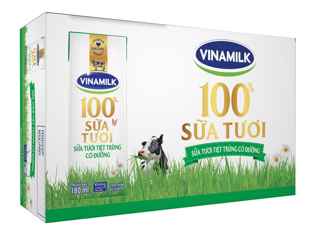 [Mã FMCGB1 giảm tối đa 80K cho đơn từ 250K] Thùng 48 hộp Sữa tươi tiệt trùng Vinamilk có đường 180ml