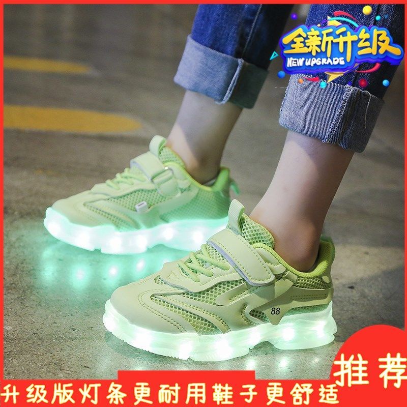 Giày Sandal Có Đèn Led Sạc usb Nhiều Màu Sắc Dành Cho Trẻ Em