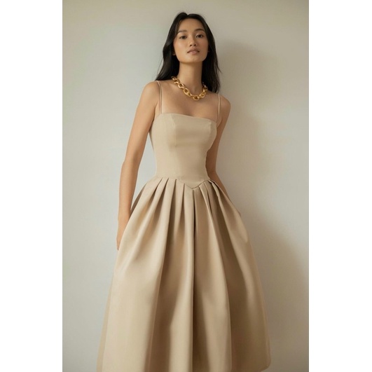 Đầm 2 dây chất Phi Lụa đảm bảo 100% như hình ảnh