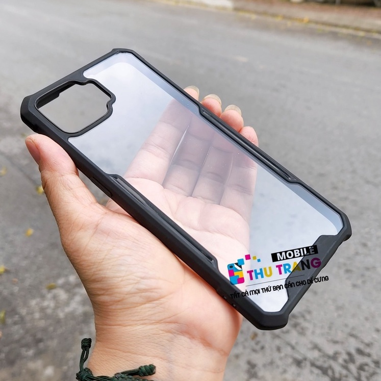 Ốp lưng Oppo A73 2020 chống sốc viền màu mặt lưng trong suốt có gờ nhô cao bảo vệ camera