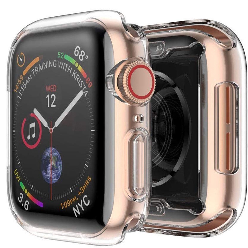 Vỏ nhựa mềm bọc bảo vệ đồng hồ thông minh Apple Watch 3 2 1 42MM 38MM iWatch 4 5 6 se 40MM 44MM