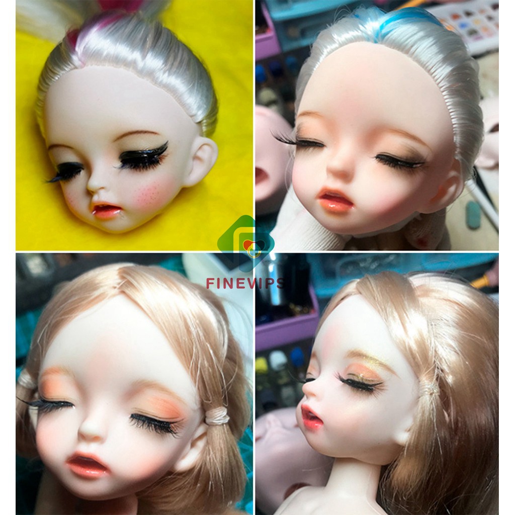 New Arrive 1/6 Jointed Female Doll Head Parts (No Makeup)for BJD Doll Accessories