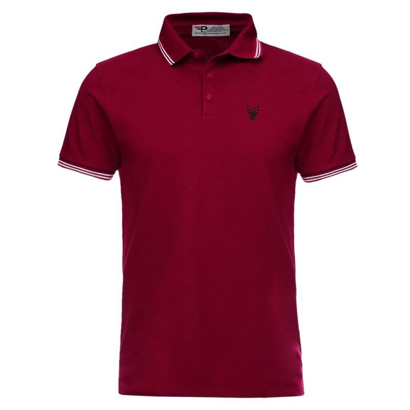 Áo thun nam polo bo dệt phong cách Pigofashion logo in nổi AHT16 nhiều màu | BigBuy360 - bigbuy360.vn